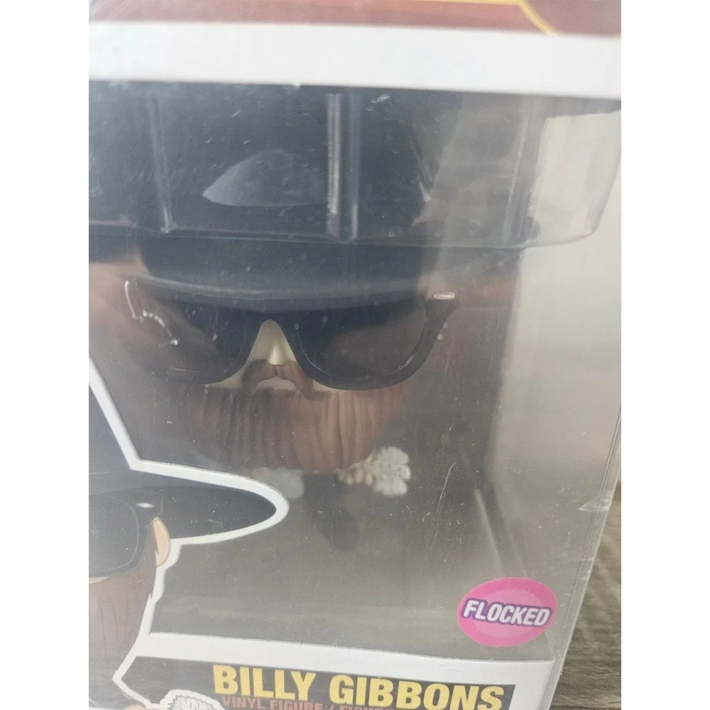 Funko Pop Rocks ZZ Top Billy Gibbons 164 Flocked Vinyl Figure with Protector